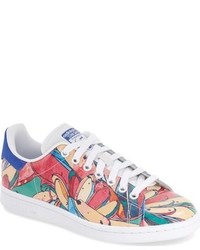 Print Leather Sneakers