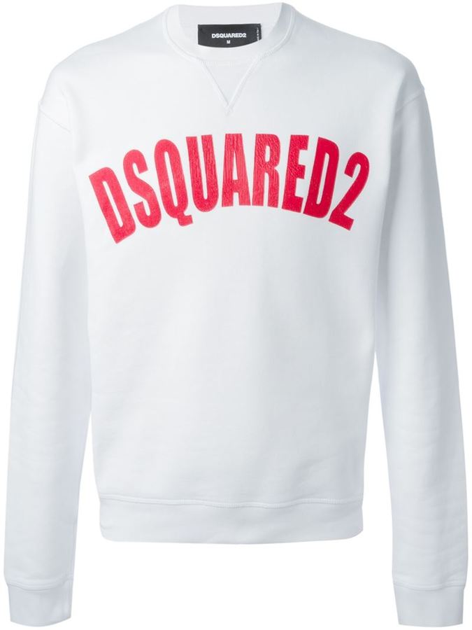 pull dsquared feuille rouge