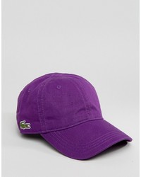 Lacoste Baseball Cap In Purple