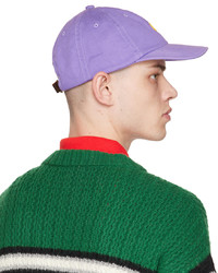 Acne Studios Purple Embroidered Cap