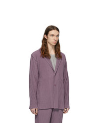 Homme Plissé Issey Miyake Purple Tailored Pleats 1 Blazer