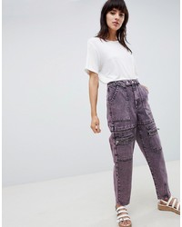 Purple Boyfriend Jeans