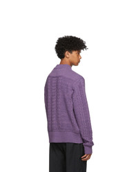 Wales Bonner Purple Magic Guernsey Sweater