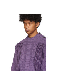 Wales Bonner Purple Magic Guernsey Sweater