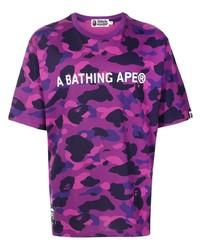 A Bathing Ape Camouflage Print Short Sleeve T Shirt