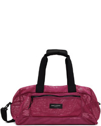 Purple Canvas Duffle Bag