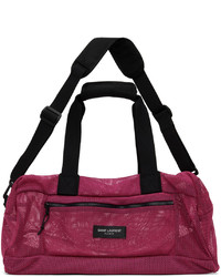 Saint Laurent Pink Mesh Duffle Bag
