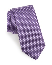 Purple Check Tie