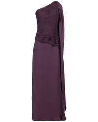 Purple Chiffon Evening Dress