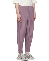 Homme Plissé Issey Miyake Purple Basics Trousers