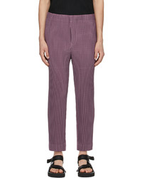 Homme Plissé Issey Miyake Purple Colorful Mesh Trousers