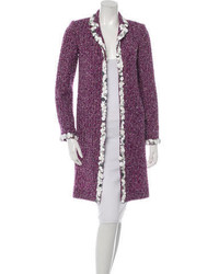Chanel Embellished Tweed Coat