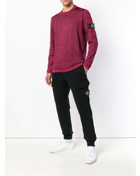 Stone Island Logo Patched Sleeve Jumper