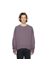 AMI Alexandre Mattiussi Purple Cashmere Oversized Sweater