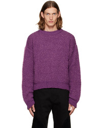 Andersson Bell Purple Ribbed Sweater