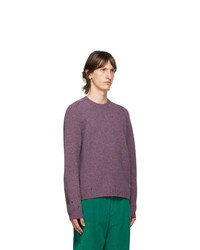 Gucci Purple Wool Square G Sweater