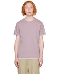 Vince Purple Double Layer T Shirt