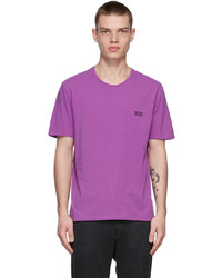 BOSS Purple Logo T Shirt