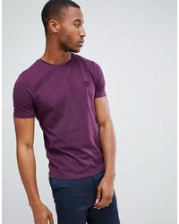 BOSS Tales Small Logo T Shirt In Purple