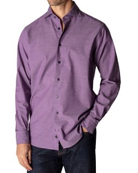 Eton Contemporary Fit Cotton Silk Dress Shirt