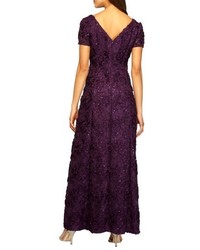 Alex Evenings Embellished Lace Gown