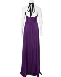 Andrew Gn Silk Embellished Gown