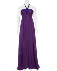 Andrew Gn Silk Embellished Gown