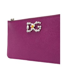 Dolce & Gabbana Embellished Logo Clutch Bag