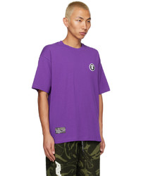 AAPE BY A BATHING APE Purple Patch T Shirt