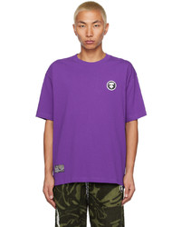 AAPE BY A BATHING APE Purple Patch T Shirt