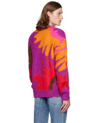 Andersson Bell Purple Red Flower Sweater