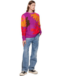 Andersson Bell Purple Red Flower Sweater