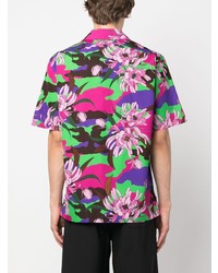 Moncler Floral Print Short Sleeve Shirt