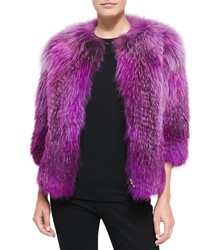 Purple Fur Coat