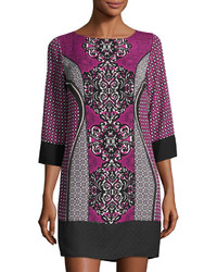Purple Geometric Dress