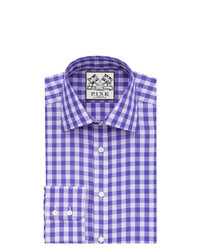 Thomas Pink Plato Check Classic Fit Button Cuff Shirt