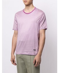 D'urban Stripe Print Cotton T Shirt