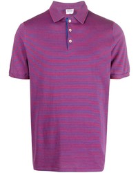 Aspesi Stripe Print Short Sleeve Polo Shirt