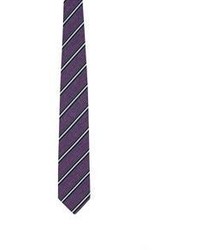 Bigi Striped Necktie Purple