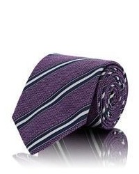 Bigi Striped Necktie Purple