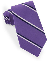 Lord & Taylor Double Clean Striped Tie