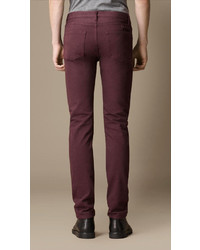 Shoreditch Purple Dyed Skinny Fit Jeans 