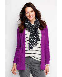 Lands' End Drifter Cable Cardigan Sweater