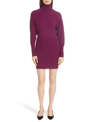 Purple Knit Sweater Dress