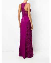 Tufi Duek Lace Panelled Gown