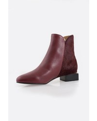 See by Chloe Burgundy Ankle Boot