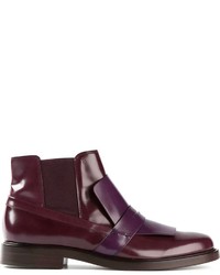 Tod's Loafer Plate Ankle Boots