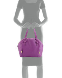 Foley + Corinna Izzy Leather Satchel Bag Orchid