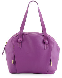 Foley + Corinna Izzy Leather Satchel Bag Orchid