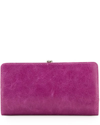 Hobo Diane Leather Clutch Bag Pansy
